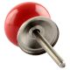 Solid Red Small Ceramic Cabinet Knob Online